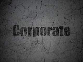 Image showing Finance concept: Corporate on grunge wall background