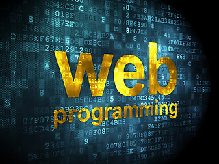 Image showing SEO web development concept: Web Programming on digital background