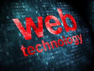 Image showing SEO web development concept: Web Technology on digital background