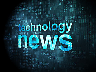 Image showing News concept: Technology News on digital background