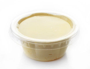 Image showing Mayonnaise in a plastic bowl