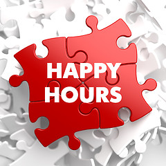 Image showing Happy Hours on Red Puzzle.