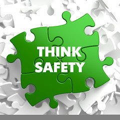 Image showing Think Safety on Green Puzzle.