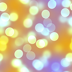 Image showing Golden Bokeh Circles