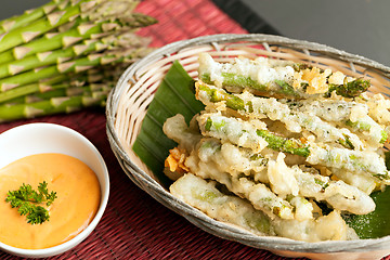 Image showing Tempura Asparagus Thai Appetizer