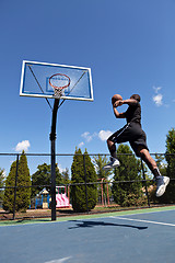 Image showing Basketball Dunk