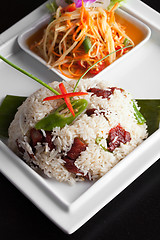 Image showing Thai Pork and Rice Dish