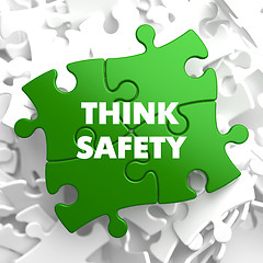 Image showing Think Safety on Green Puzzle.