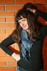 Image showing Brunette posing