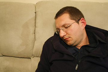 Image showing Man sleeping