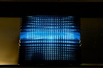 Image showing blue faceted light