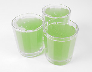 Image showing Green apple juice