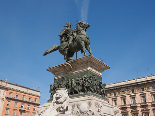 Image showing Vittorio Emanuele II monument in Milan