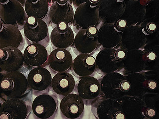 Image showing Wine bottles