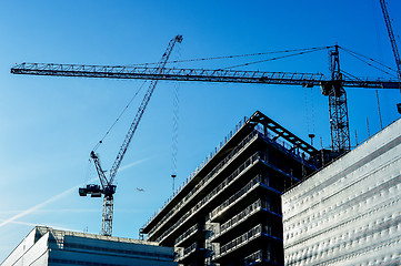 Image showing Construction of a high-rise building