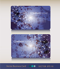 Image showing Set of abstract geometric business card