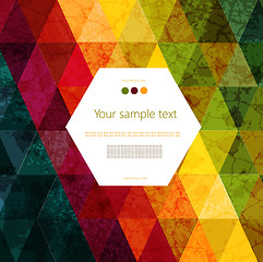 Image showing Colorful abstract geometric background