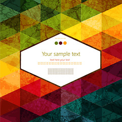 Image showing Colorful abstract geometric background