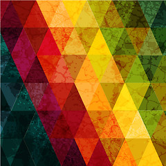 Image showing Colorful abstract geometric background