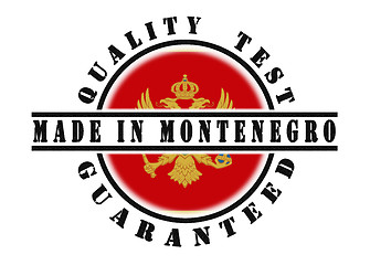 Image showing Quality test guaranteed stamp 