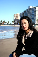 Image showing Beach and citylife