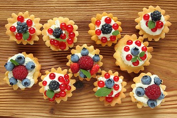 Image showing Custard tarts