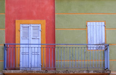 Image showing Colorful house detail