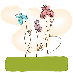 Image showing butterflies design