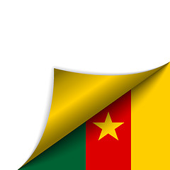 Image showing Cameroon Country Flag Turning Page