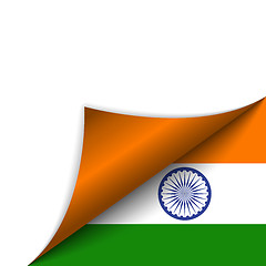 Image showing India Country Flag Turning Page