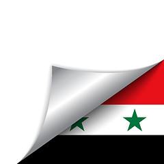 Image showing Syria Country Flag Turning Page