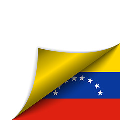 Image showing Venezuela Country Flag Turning Page