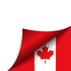 Image showing Canada Country Flag Turning Page