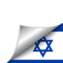 Image showing Israel Country Flag Turning Page