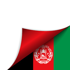 Image showing Afghanistan Country Flag Turning Page