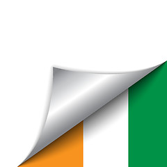 Image showing Ireland Country Flag Turning Page