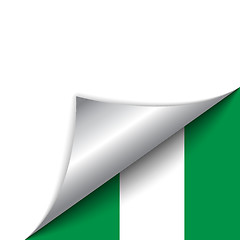 Image showing Nigeria Country Flag Turning Page