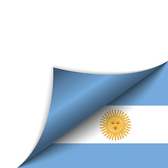 Image showing Argentina Country Flag Turning Page