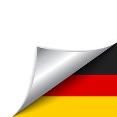 Image showing Germany Country Flag Turning Page