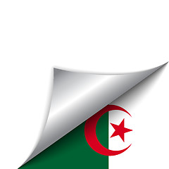 Image showing Algeria Country Flag Turning Page