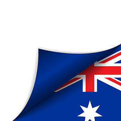 Image showing Australia Country Flag Turning Page