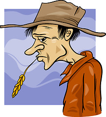Image showing country farmer cartoon illustration