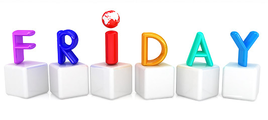 Image showing Colorful 3d letters 