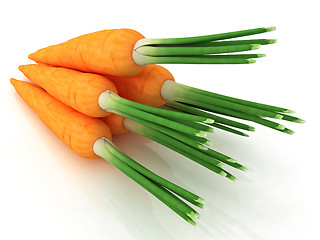 Image showing Heap of carrots