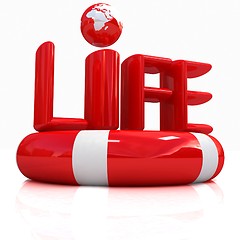 Image showing Concept of life-saving.3d illustration