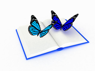 Image showing butterfly on a book