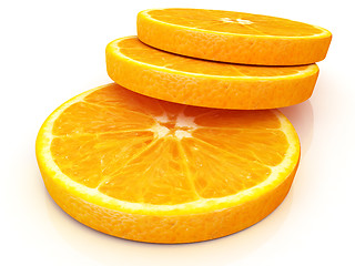 Image showing half oranges