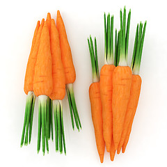 Image showing Heap of carrots