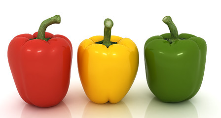Image showing Bell peppers (bulgarian pepper)