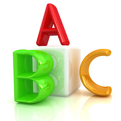 Image showing alphabet and blocks